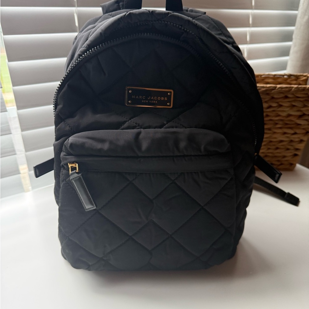 Marc Jacobs Black Quilted Backpack